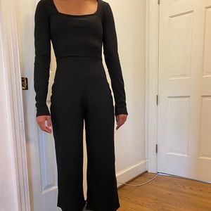 Missguided Long sleeve black jumpsuit NWT